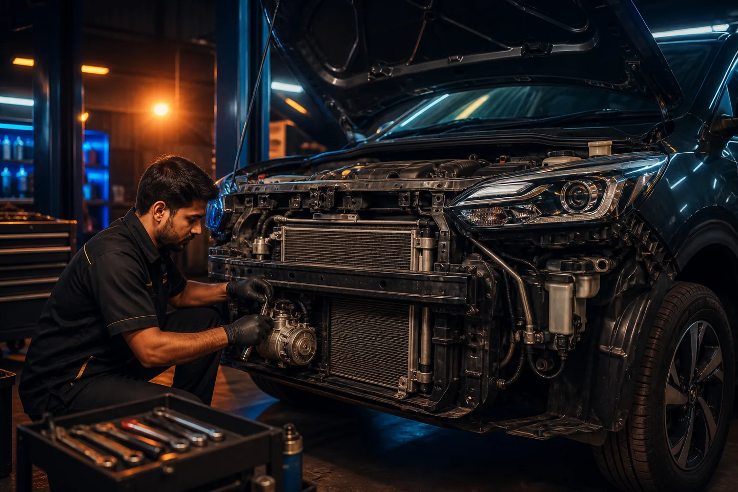 AC Compressor and Condenser Service at Carwell Auto Shop